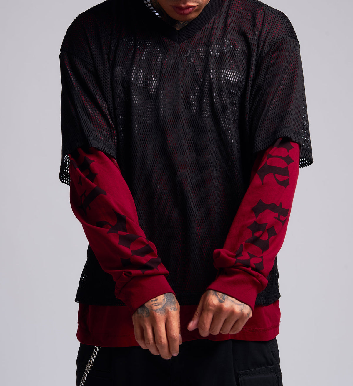 Collapse Oversized 2fer Jersey