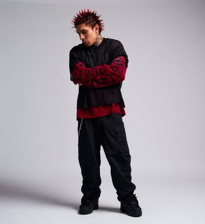 Collapse Oversized 2fer Jersey