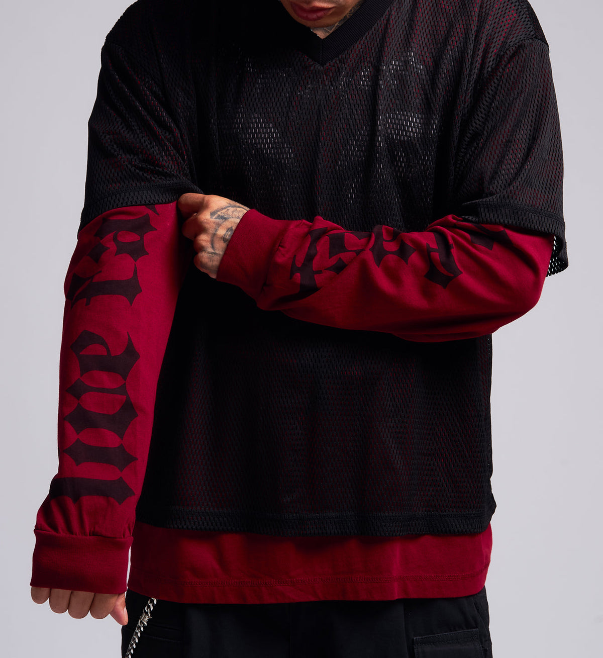 Collapse Oversized 2fer Jersey