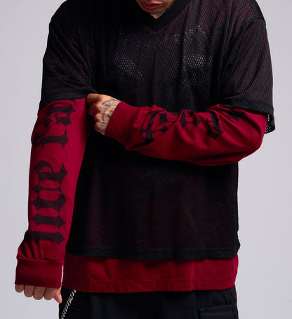 Collapse Oversized 2fer Jersey