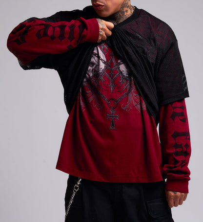 Collapse Oversized 2fer Jersey