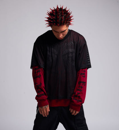 Collapse Oversized 2fer Jersey