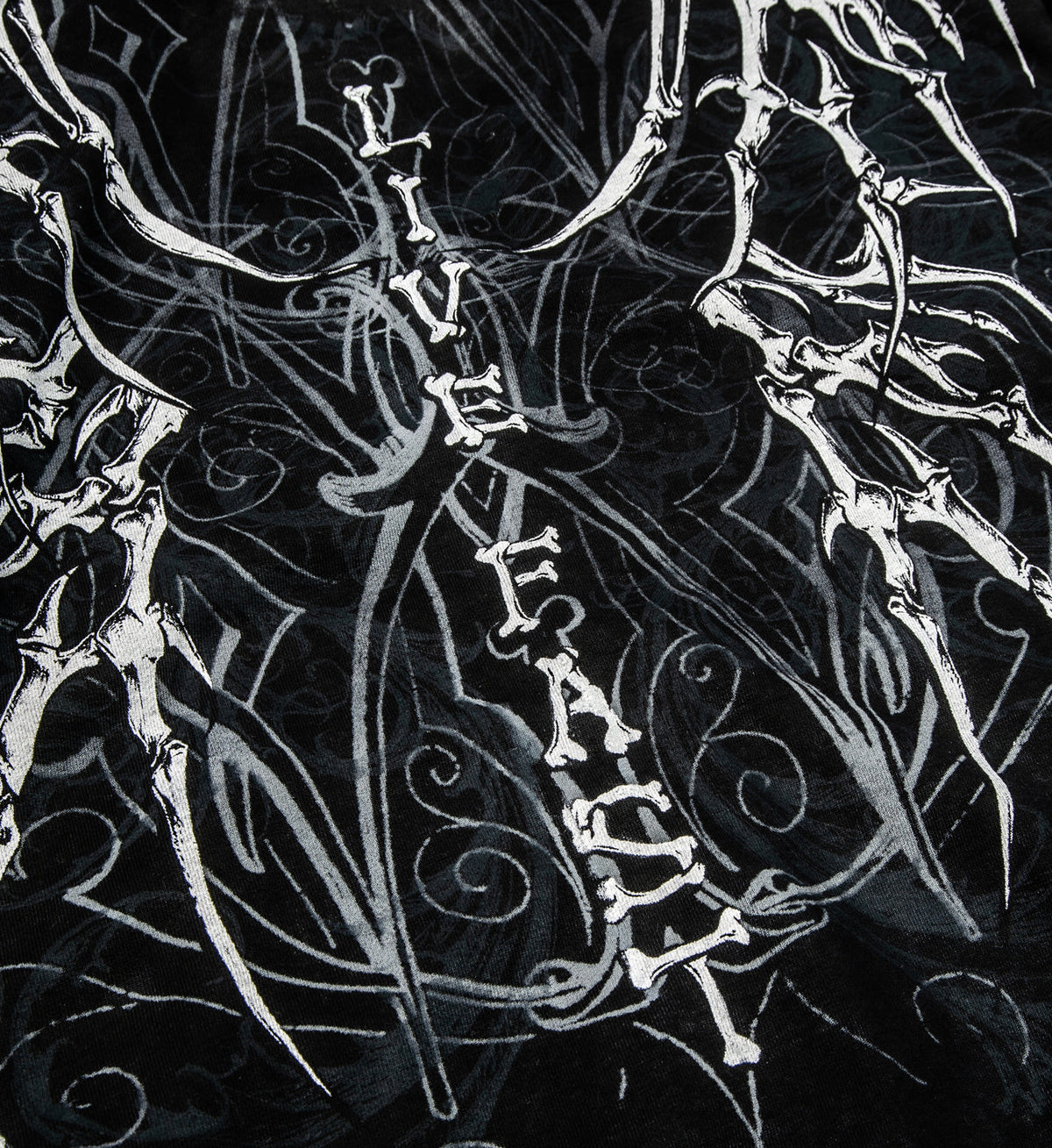 Skeleton Zip-Up Hood