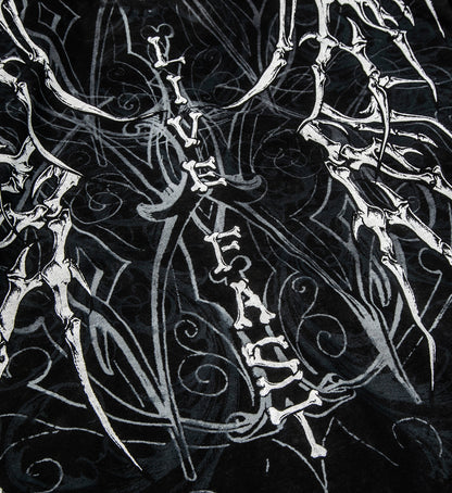 Skeleton Zip-Up Hood