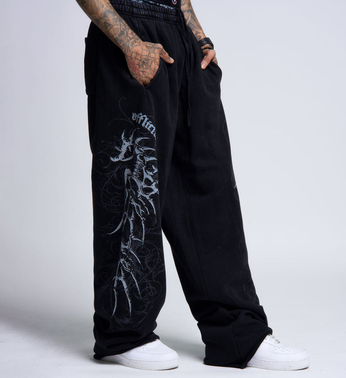Skeleton Wide Leg Pant