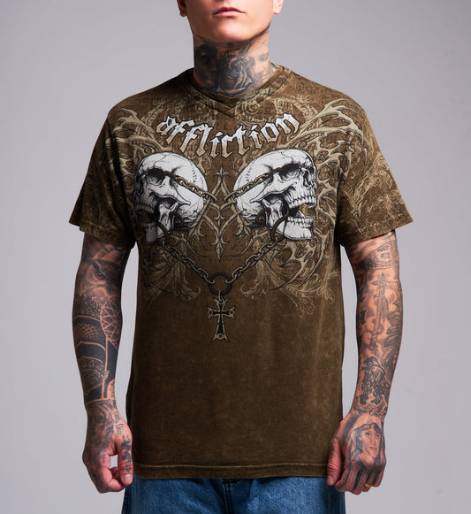 Collapse V Neck Tee