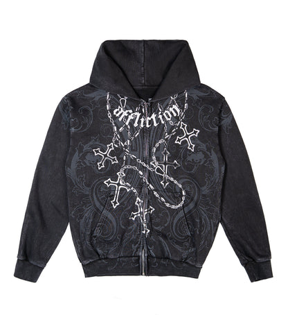 Regulo Caro Rosary Zip Hood