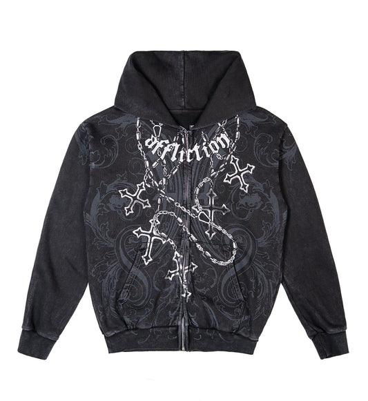 Regulo Caro Rosary Zip Hood