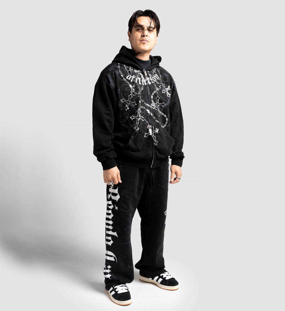 Regulo Caro Rosary Zip Hood