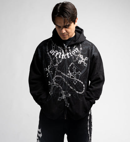 Regulo Caro Rosary Zip Hood