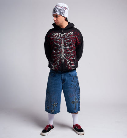 South Arcade Bone Zip Hood