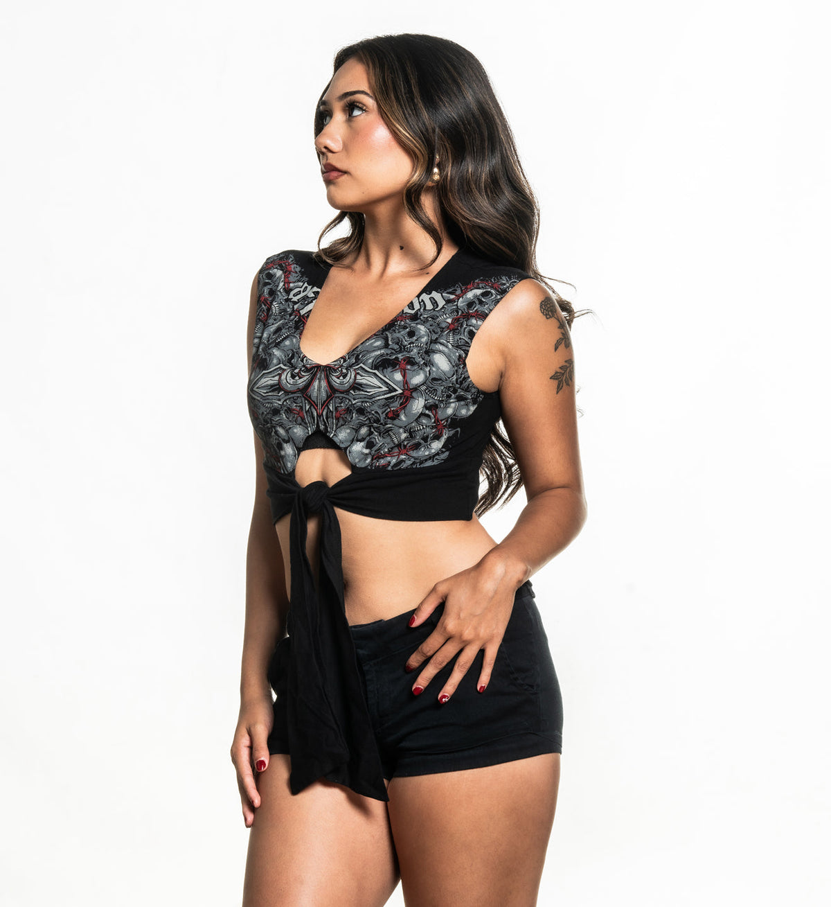 Crimson Wasteland Deep V Top