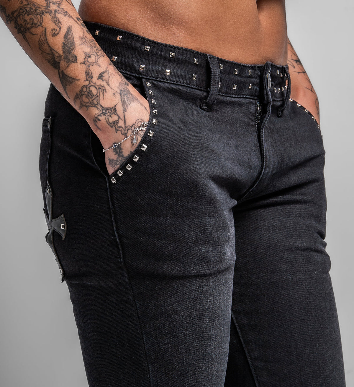 Cross Applique Pants