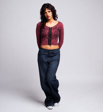Winged Up LS Top