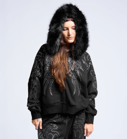 Skeleton Oversized Boxy Hood