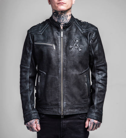 Skeleton Leather Jacket