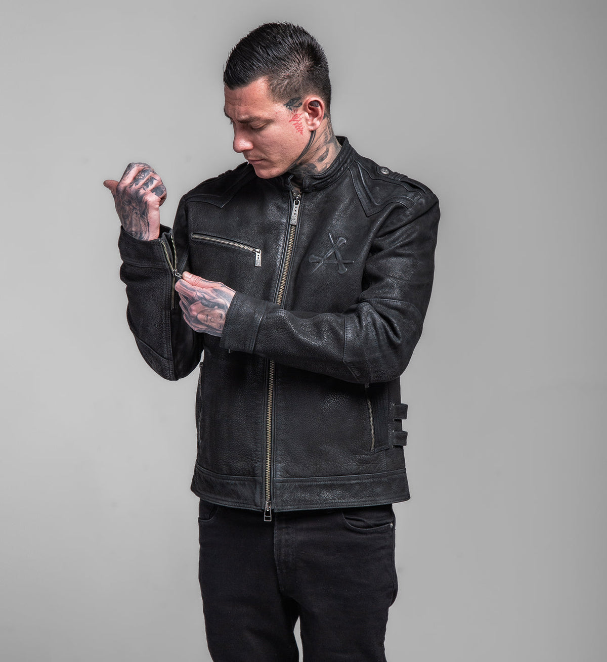 Skeleton Leather Jacket
