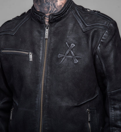 Skeleton Leather Jacket