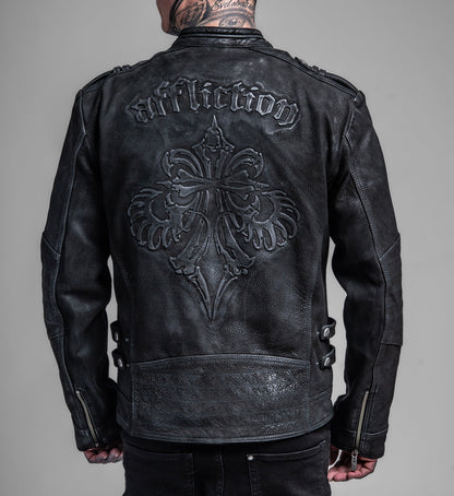 Skeleton Leather Jacket
