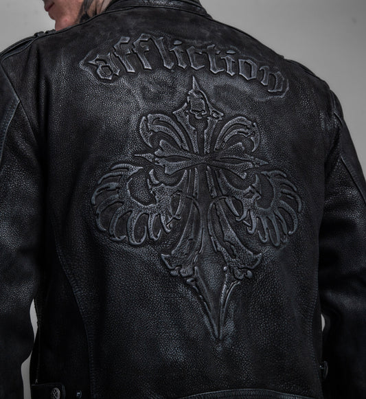 Skeleton Leather Jacket