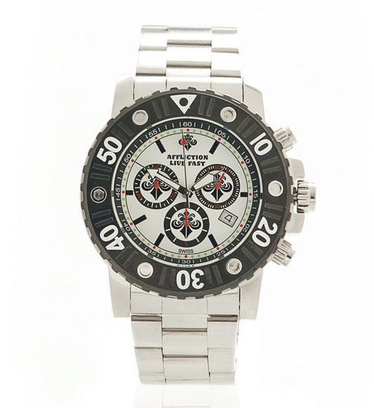 Gents Chronograph Steel Watch