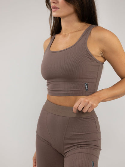 Rib Contour Crop Tank