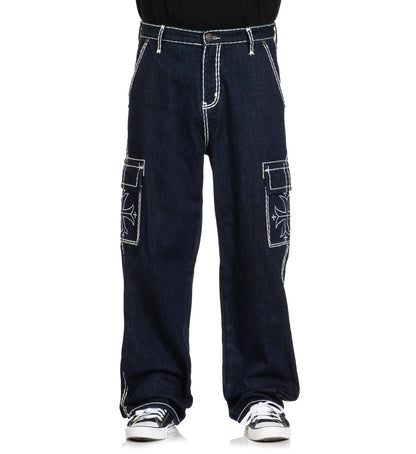 Wide Leg Cargo Jeans