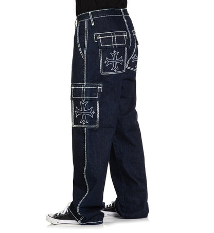 Wide Leg Cargo Jeans