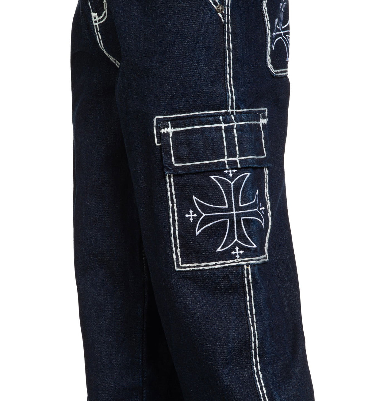 Wide Leg Cargo Jeans
