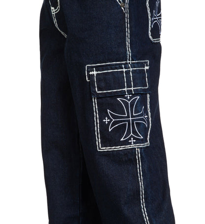 Wide Leg Cargo Jeans