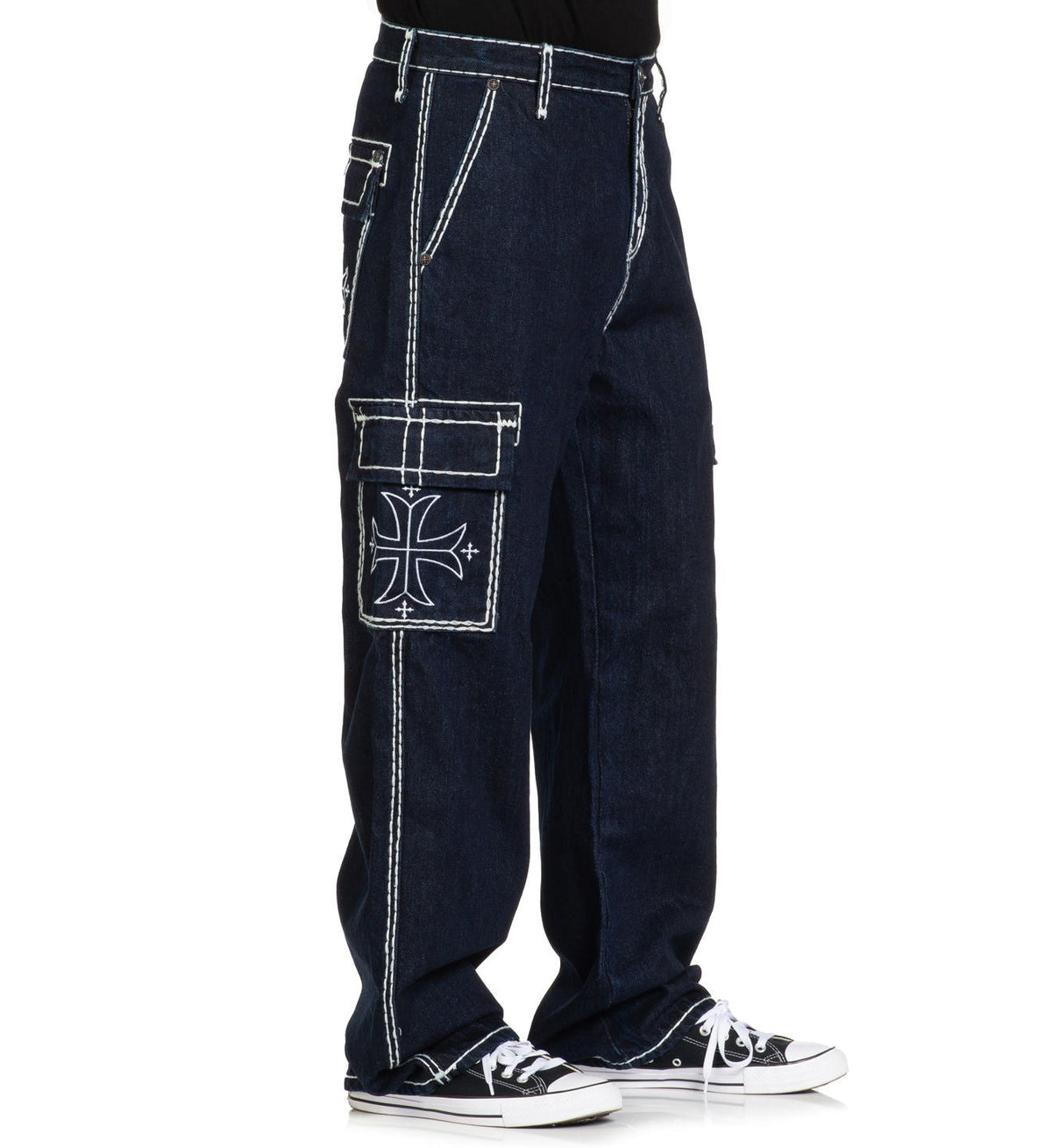 Wide Leg Cargo Jeans