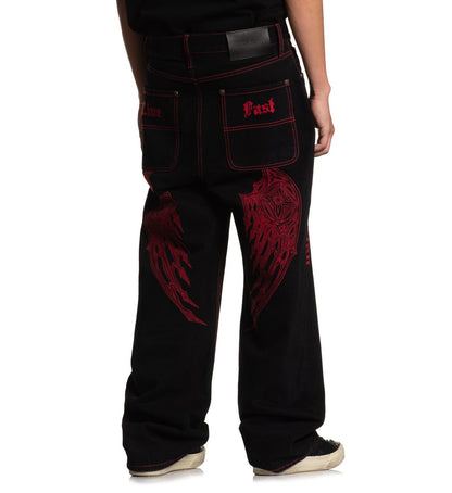 Wide Leg Wings Jeans