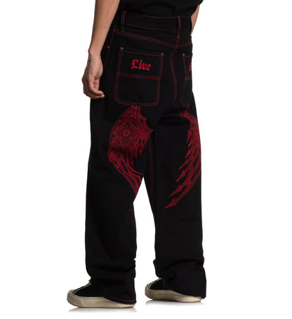 Wide Leg Wings Jeans